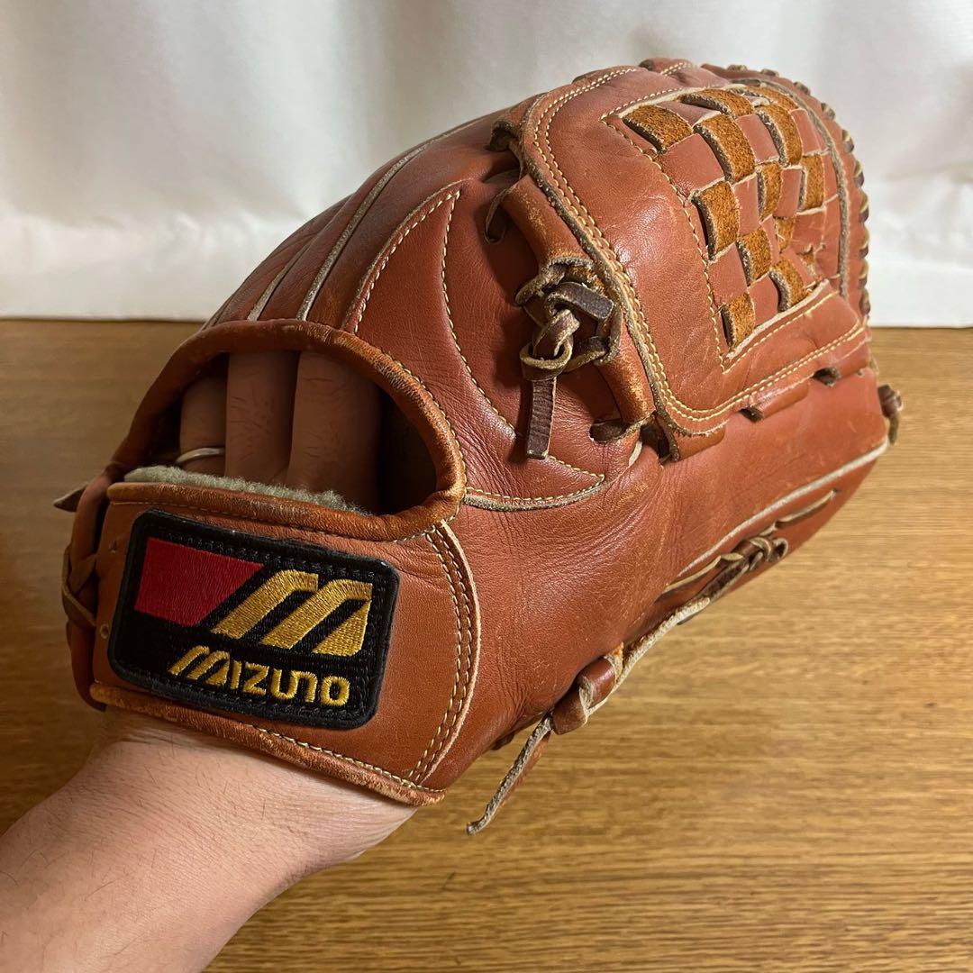 ミズノ ワールドウィン 一般硬式 グローブ グラブ 投手用 美品 硬式用【ミズノ直営限定】ワールドウィン復刻版(赤カップマーク) 【内