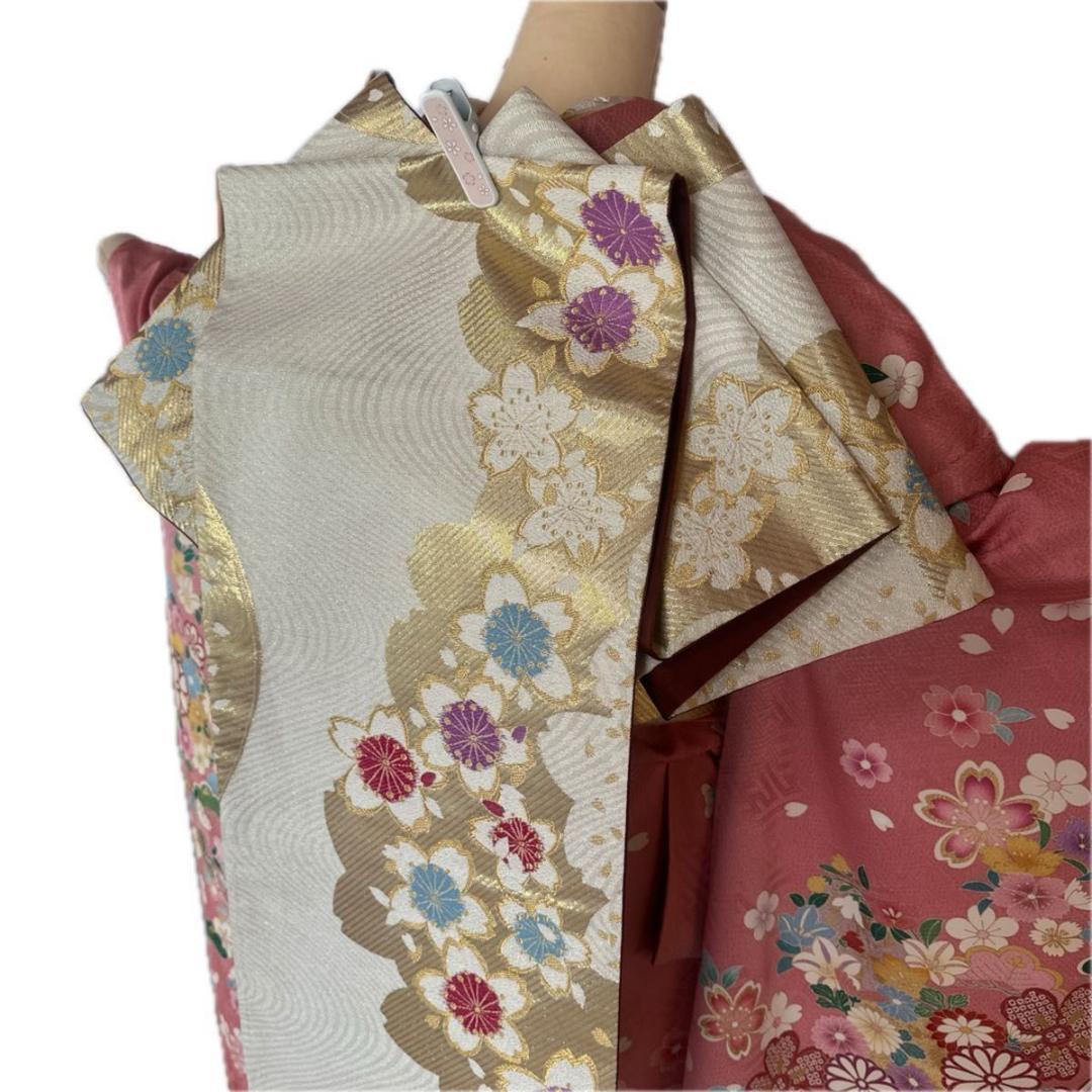 愛されピンク 華やか花模様♡振袖フルセット 成人式前撮りに