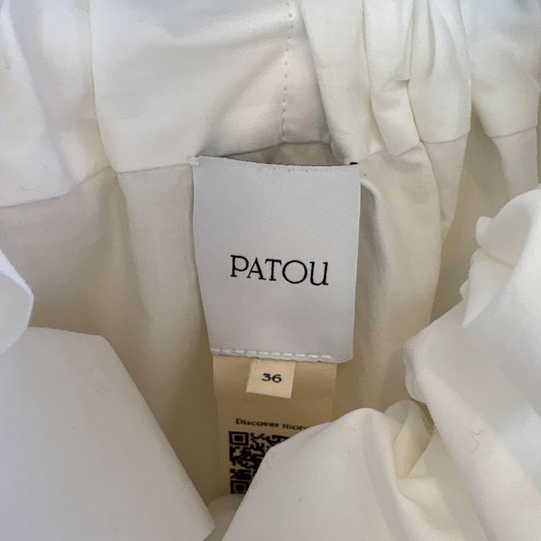 Patou パトゥ Iconic ドローストリングトップ36 ホワイト