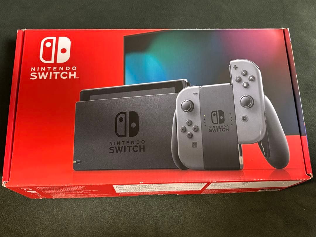 Nintendo Switch グレー 本体 付属品完備 任天堂（Nintendo） 新型 スイッチ Switch 本体 完品 ジョイコン Joy