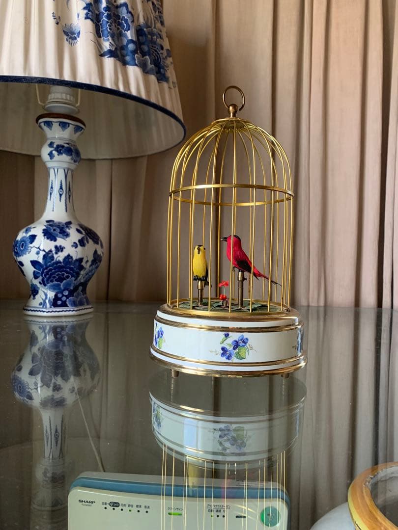 リュージュ 鳥かごシンギングバード2羽