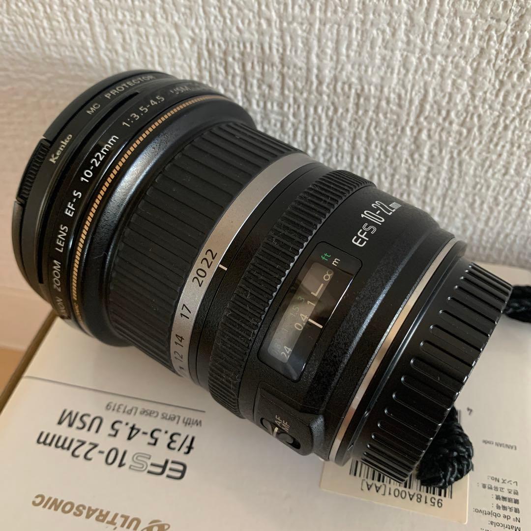 超広角単焦点☆キヤノン☆　EFS10-22 ｆ3.5-4.5 usm 元箱つき♪