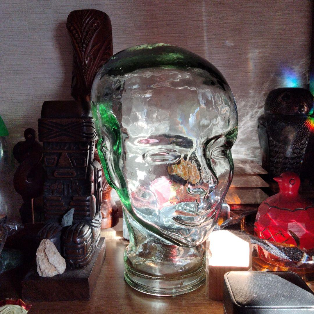 透明ガラス製頭部オブジェ　マネキン　トルソー Amazon.co.jp: ヴィンテージ ガラス製 マネキンヘッド トルソー