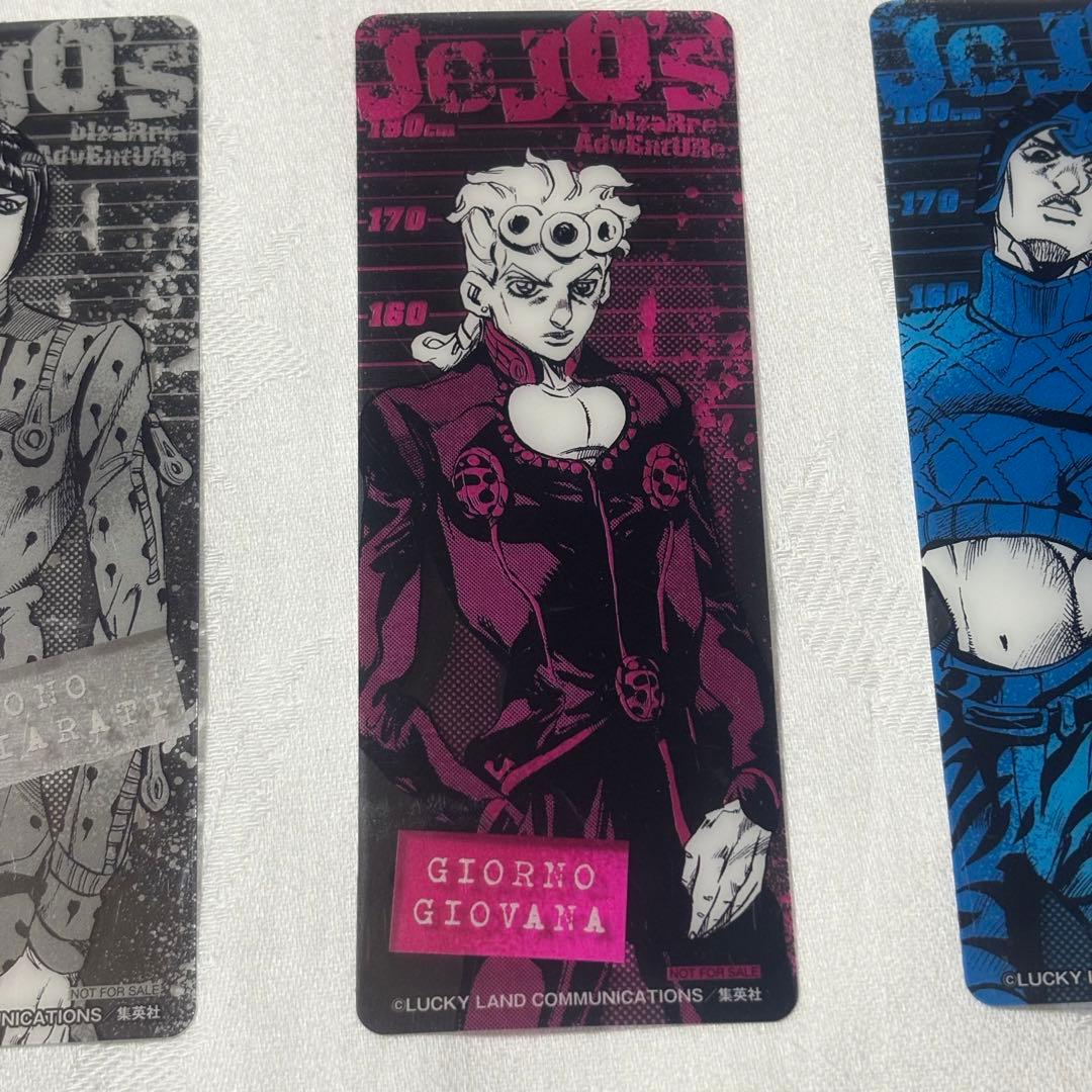 非売品】ジョジョ クリアしおり 5部 黄金の風 ジョジョの奇妙な冒険