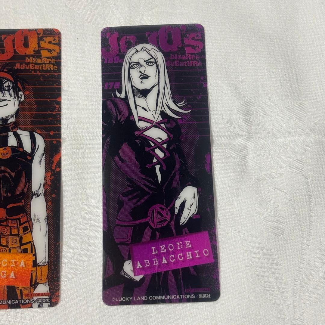 非売品】ジョジョ クリアしおり 5部 黄金の風 ジョジョの奇妙な冒険