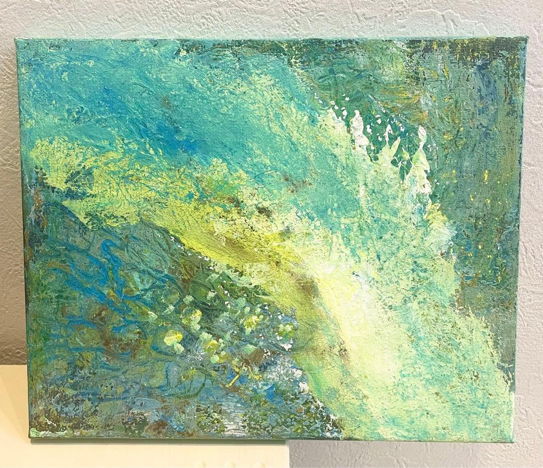 149 抽象画 アクリル画 アート 原画 キャンバスボード F3 大自然の舞い
