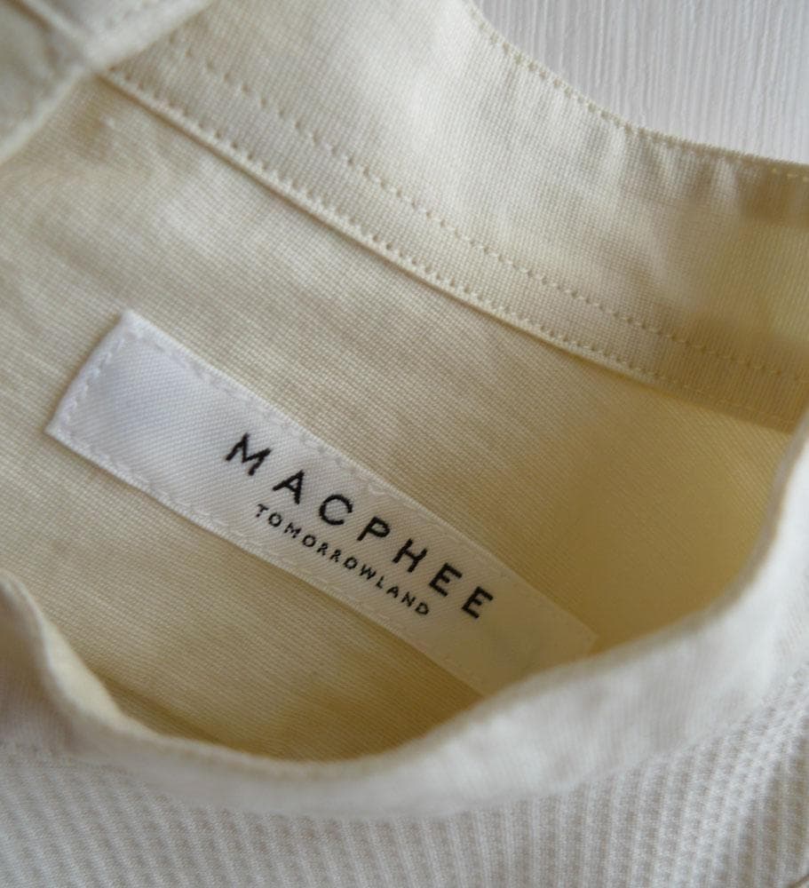 美品 トゥモローランド マカフィー 2,3万 バンドカラー上品ブラウス