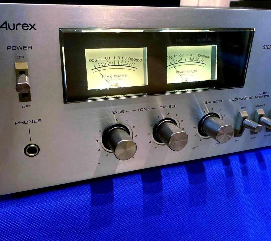 Aurex プリメインアンプ SB-230 オーレックス 動作品 パワーメーター