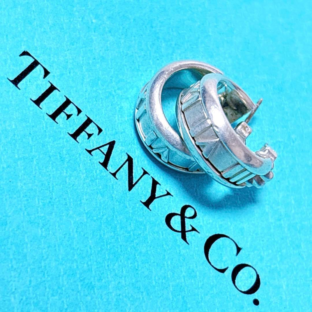 【美品】Tiffanyティファニー ミニ アトラス 両耳 ピアス シルバー925 楽天市場】TIFFANY ティファニー ピアス アトラス フープ シルバー 925