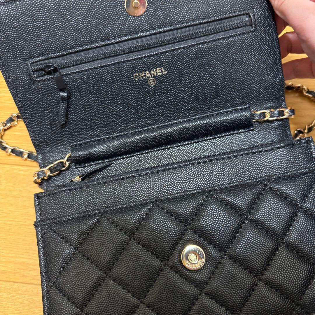 CHANEL MAKEUP ウォレットショルダーバッグ ブラック - メルカリ