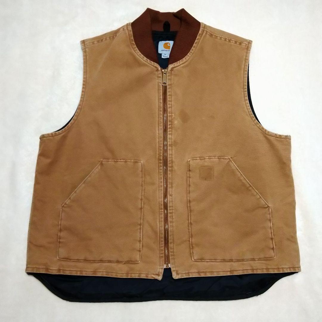 Carhartt ダック地 ベスト カーハート XL Carhartt（カーハート） 0V0001 ARCTIC キルトライニング ダックベスト