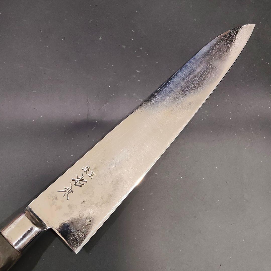 東京杉本 牛刀 全鋼 高級炭素鋼 ハガネ 23.5cm 包丁 研ぎ済み