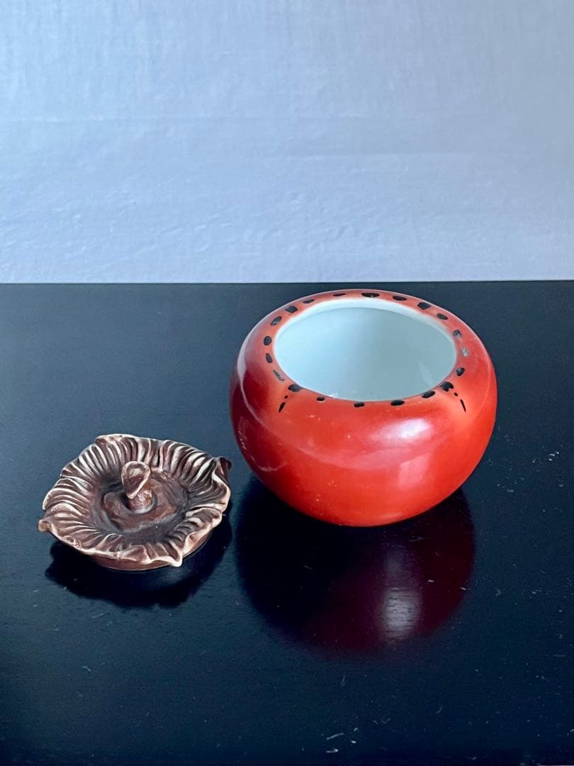 有田焼 閑山 作 柿形 香合 寿仙荘蔵印 茶道具 - メルカリ