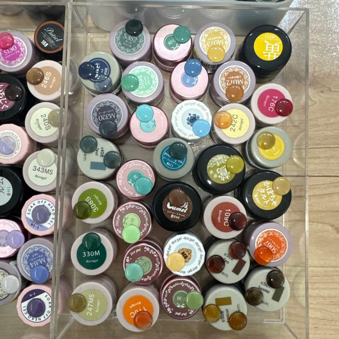 ジェルネイルセット(リッカジェル、プリジェル)プロ仕様 100点以上