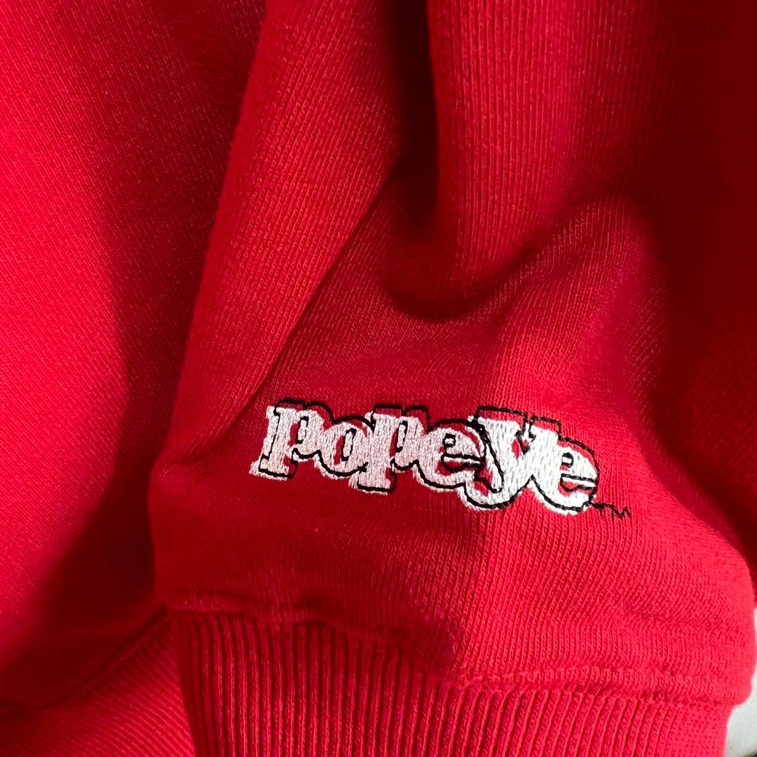 美品】ニコアンド ポパイ レッド スウェット Mサイズ ユニセックス