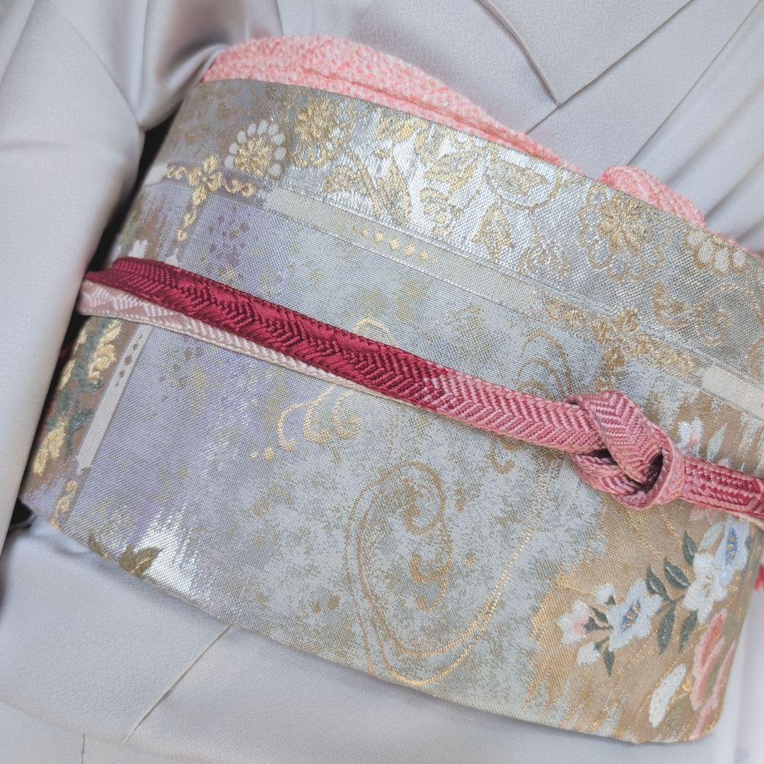 訪問着 フルセット 着物 正絹 トールサイズ 友禅 花車 金彩加工 祝い事