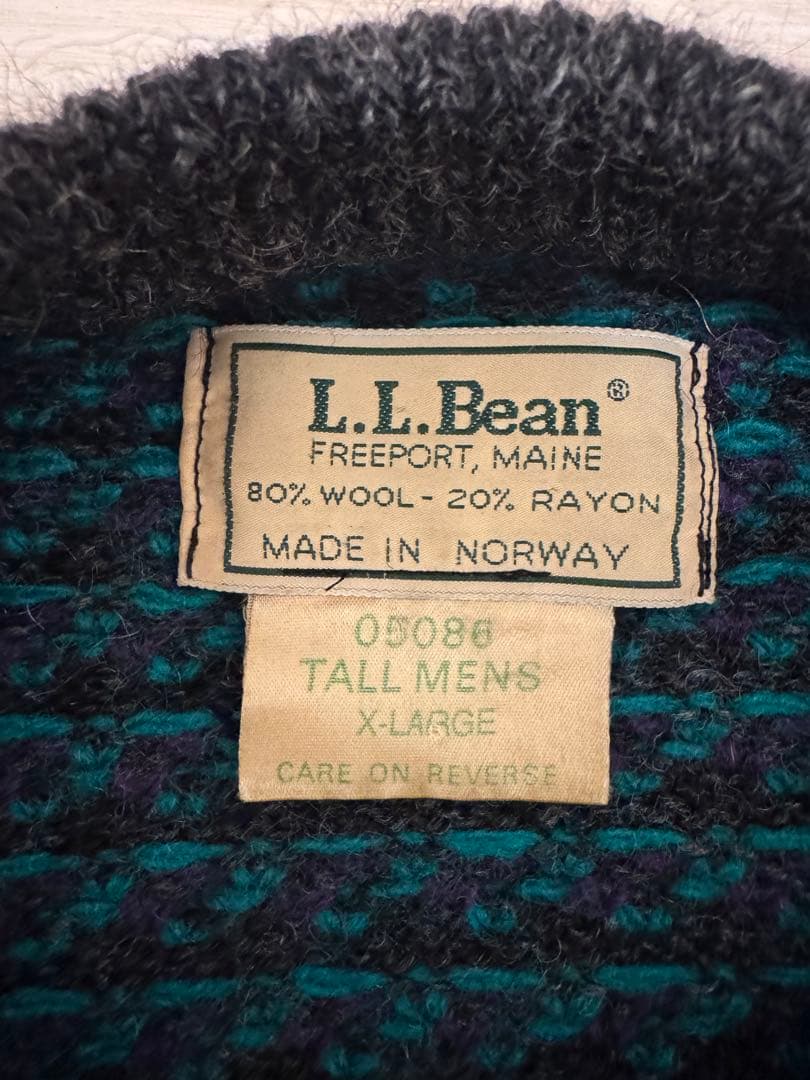 L.L.Bean ダークグリーン ニットセーター XL