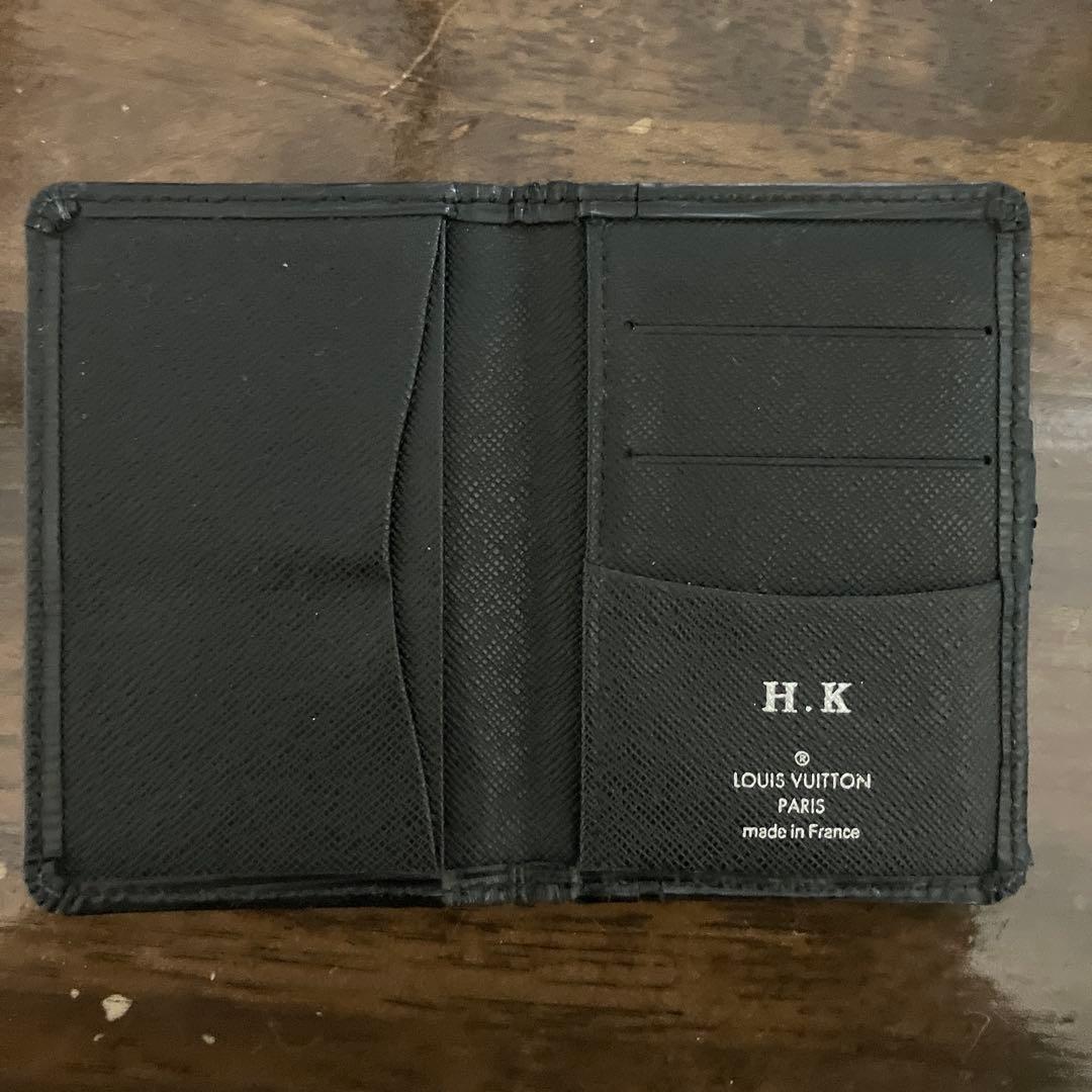 ルイヴィトン ブラック ストライプ模様 名刺入れ
