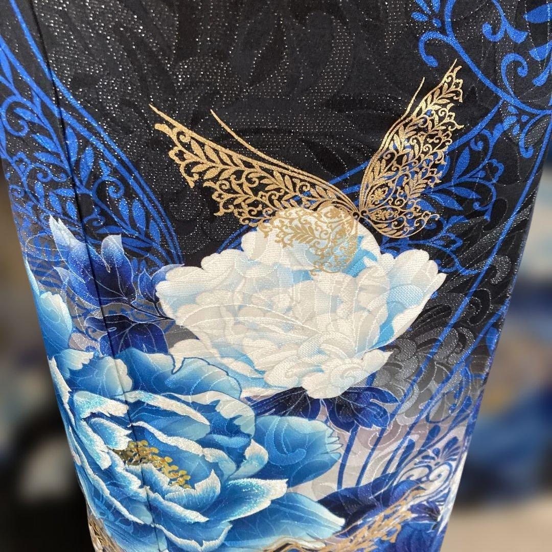 豪華薔薇振袖 袋帯付き 金彩 蝶 大輪 - メルカリ