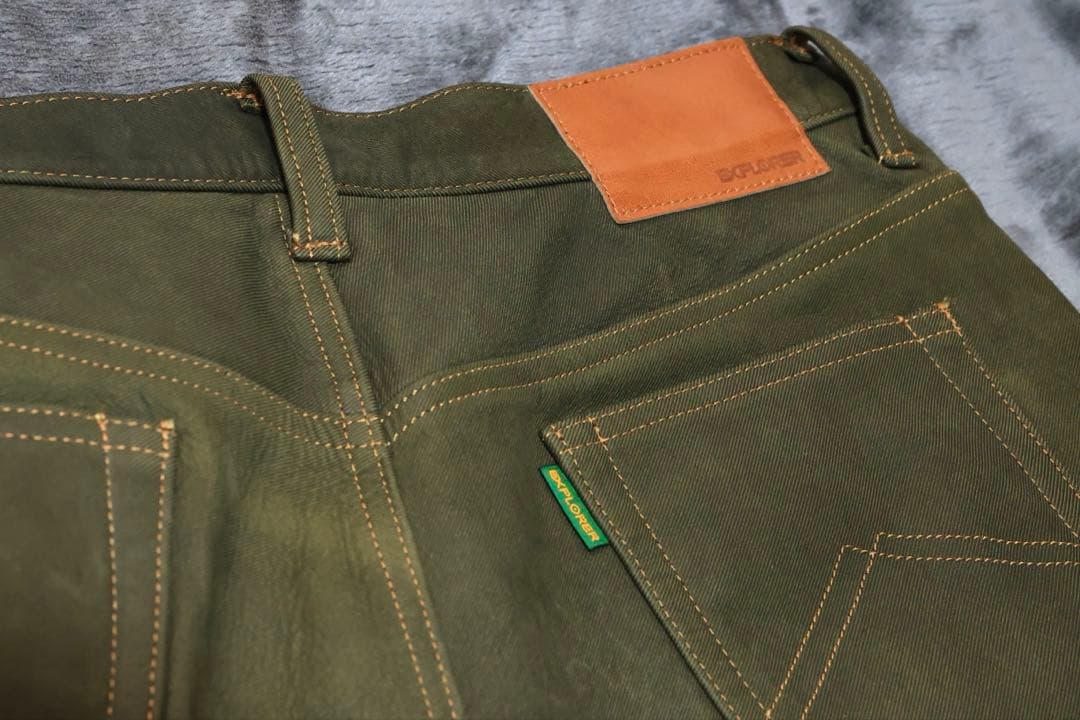 クシタニ EX-1220 エクスプローラージーンズ オリーブグリーン 35