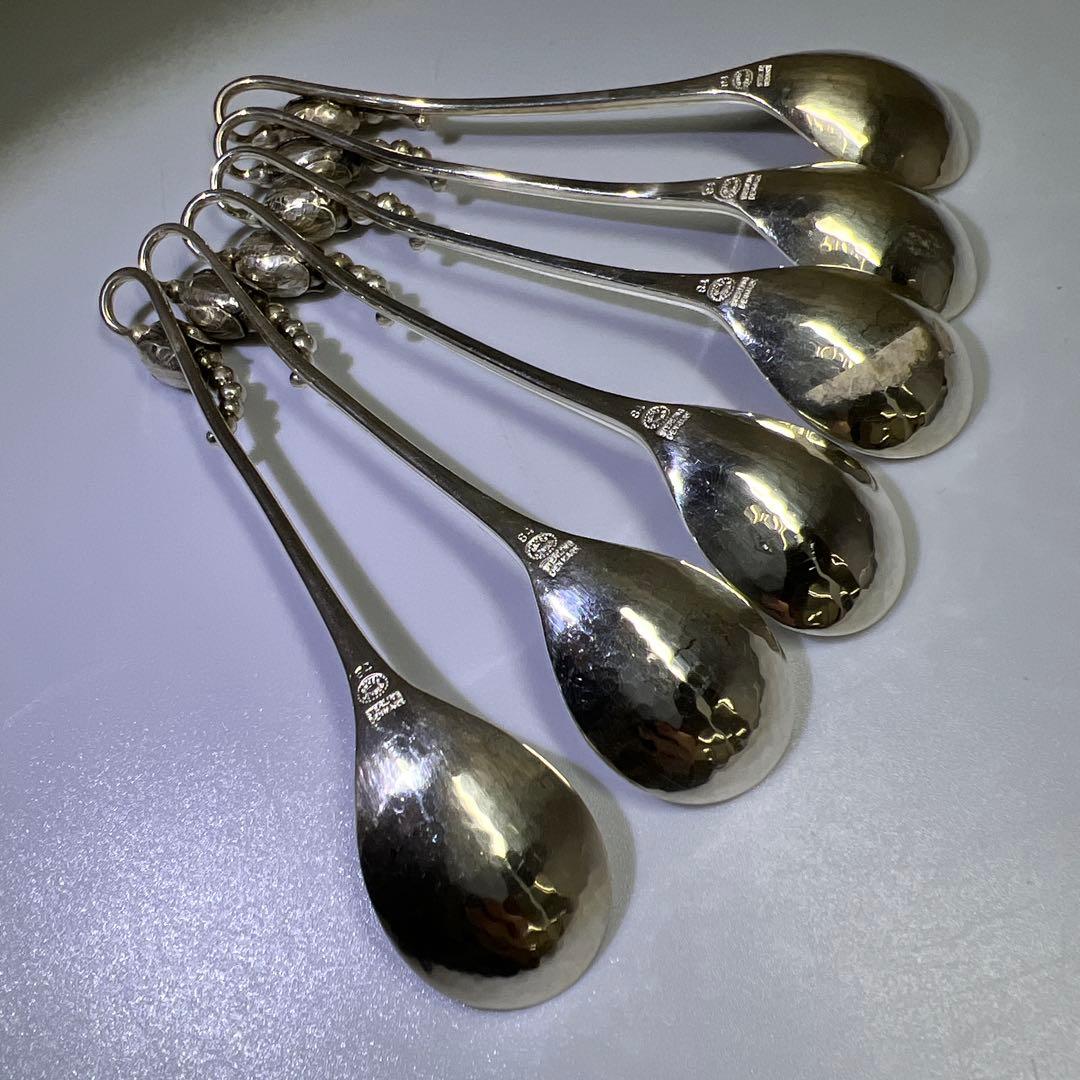 ジョージジェンセン ブロッサムsterling925 コーヒースプーン6本 共袋