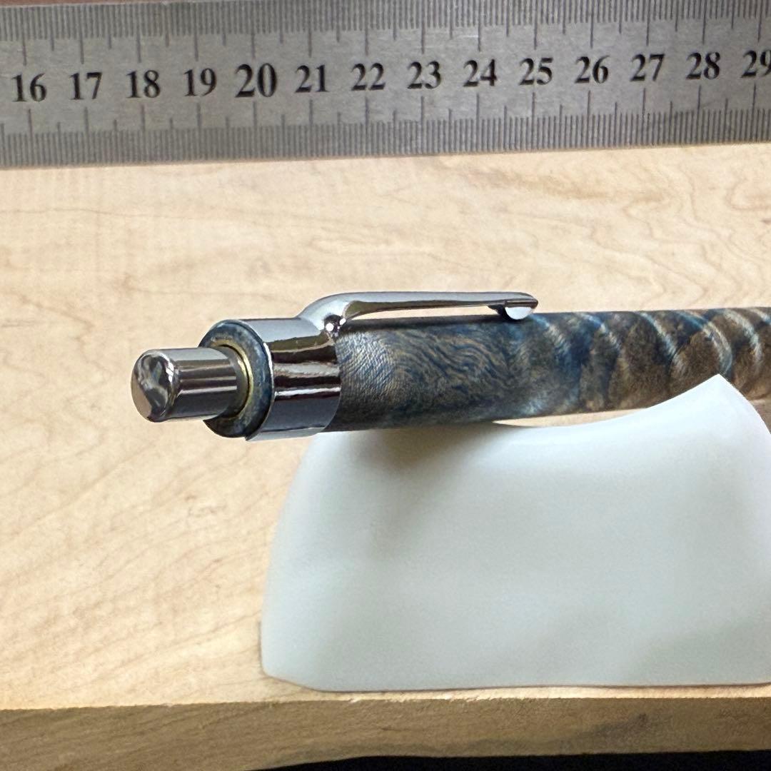 168栃トラ杢スタビ 木製シャーペン 最強低重心R② ステンレス