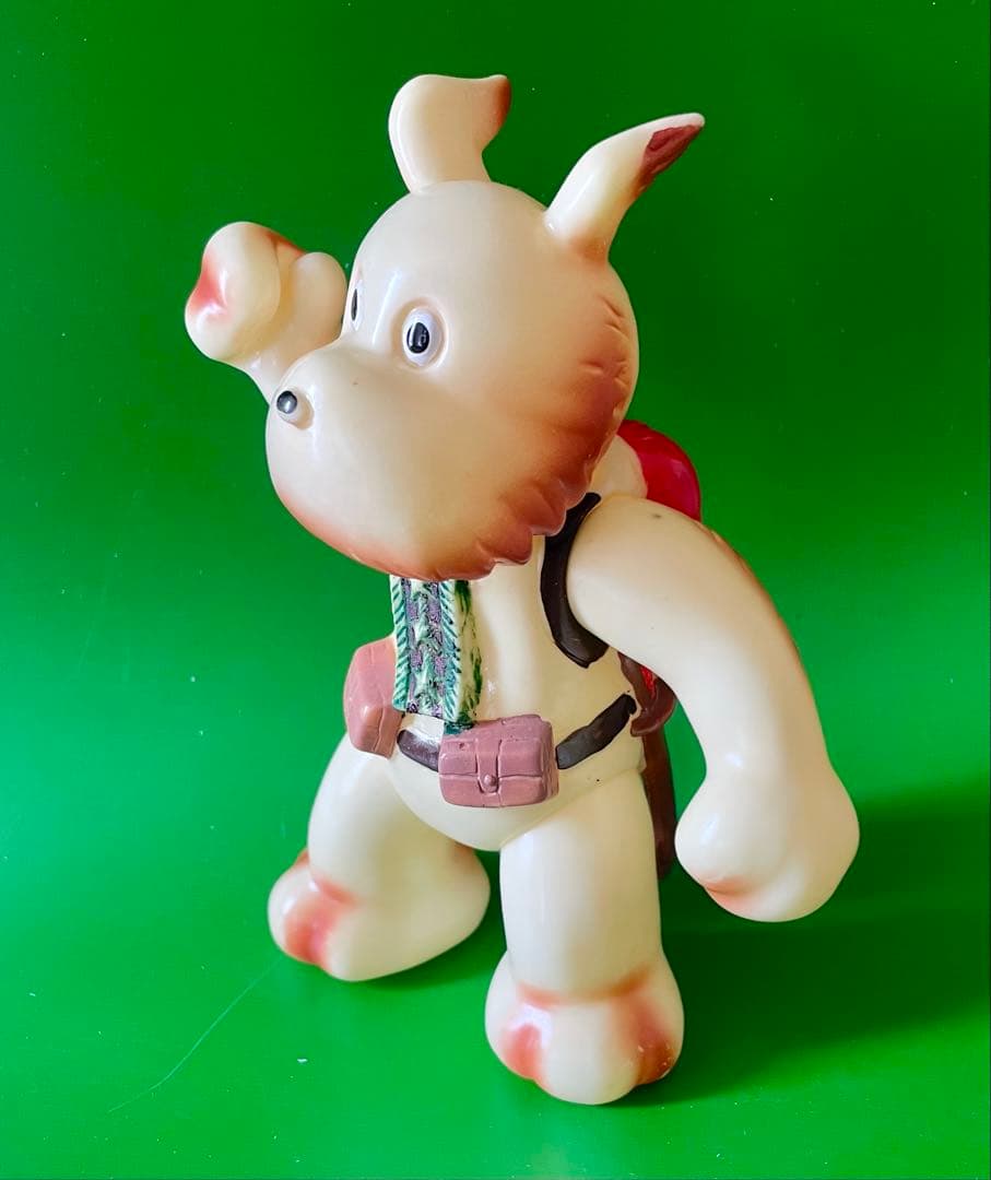 珍品】当時物 マルザン のらくろモール中隊長ソフビ 1969年 田川水泡