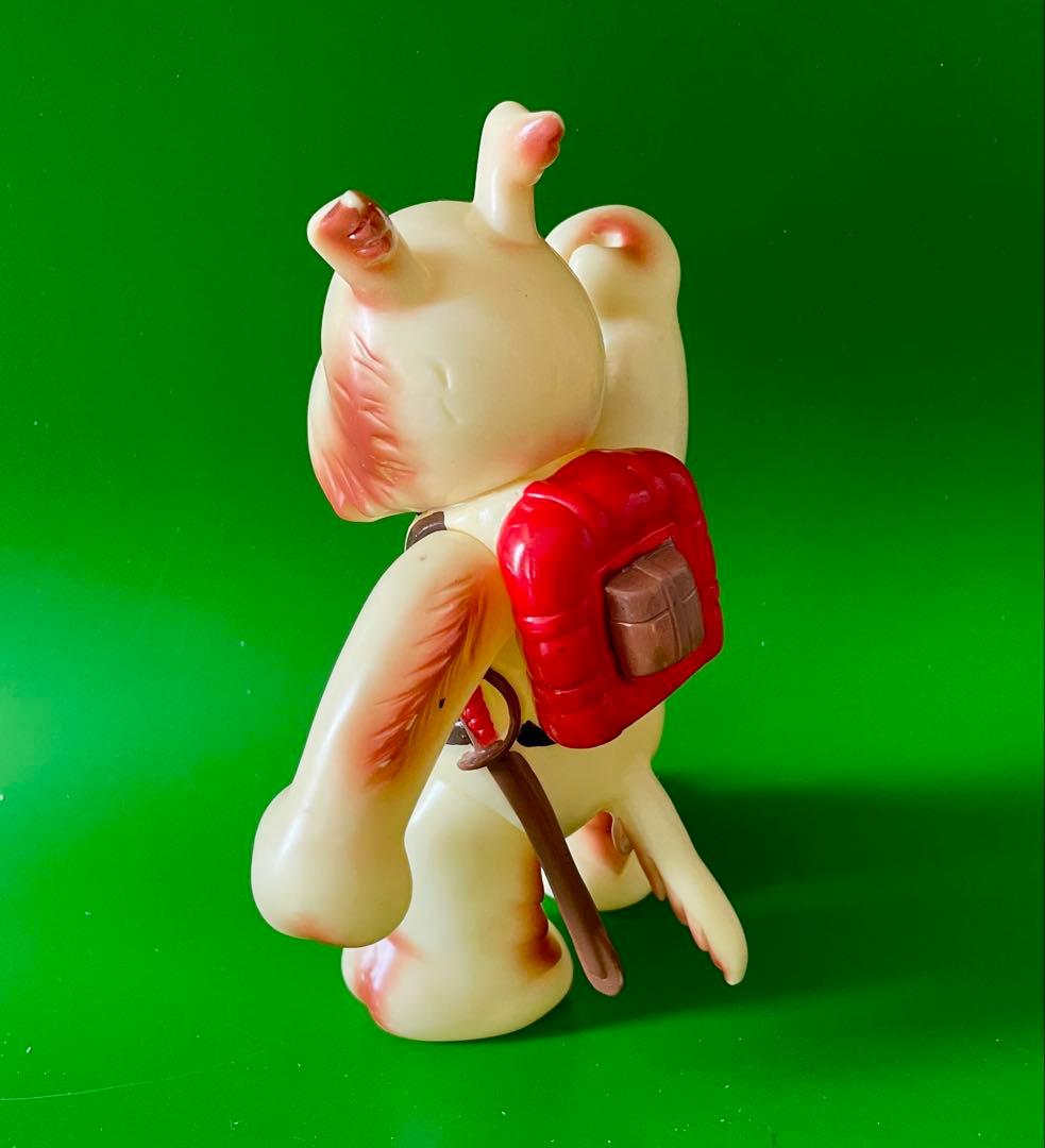 珍品】当時物 マルザン のらくろモール中隊長ソフビ 1969年 田川水泡