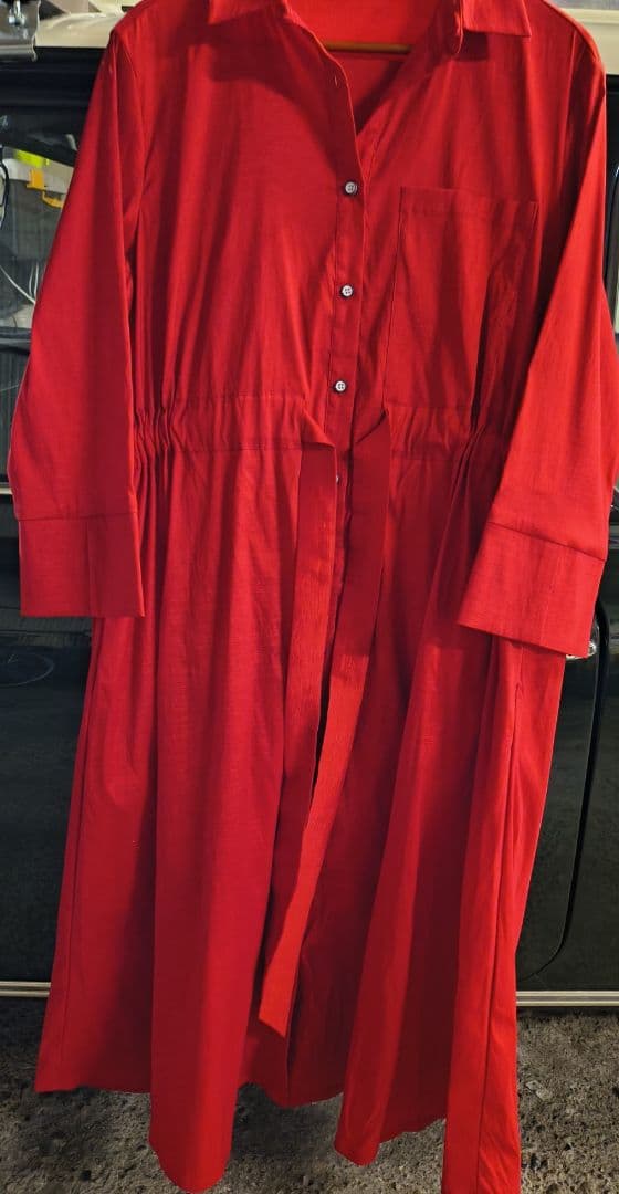 AMARPHIE premium 赤 シャツドレス 長袖 2026年最新】アマルフィ ワンピースの人気アイテム - メルカリ