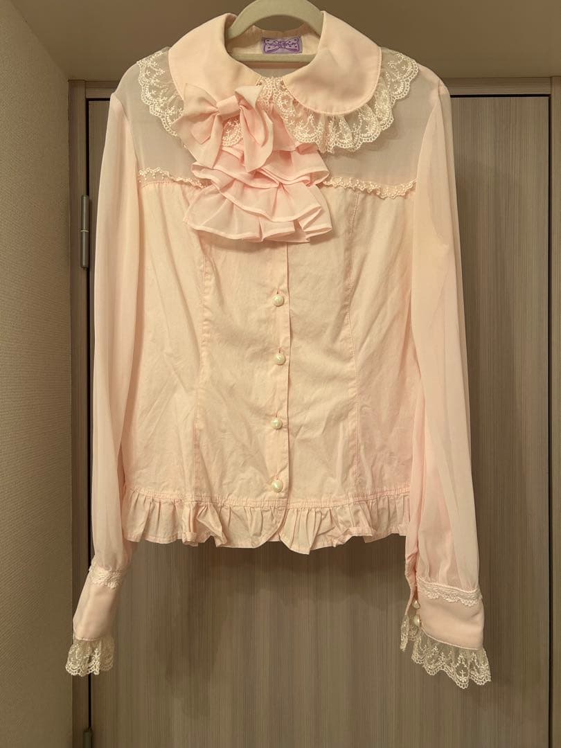 Angelic pretty ブラウスピンク レアアイテム - トップス低 価格 通販