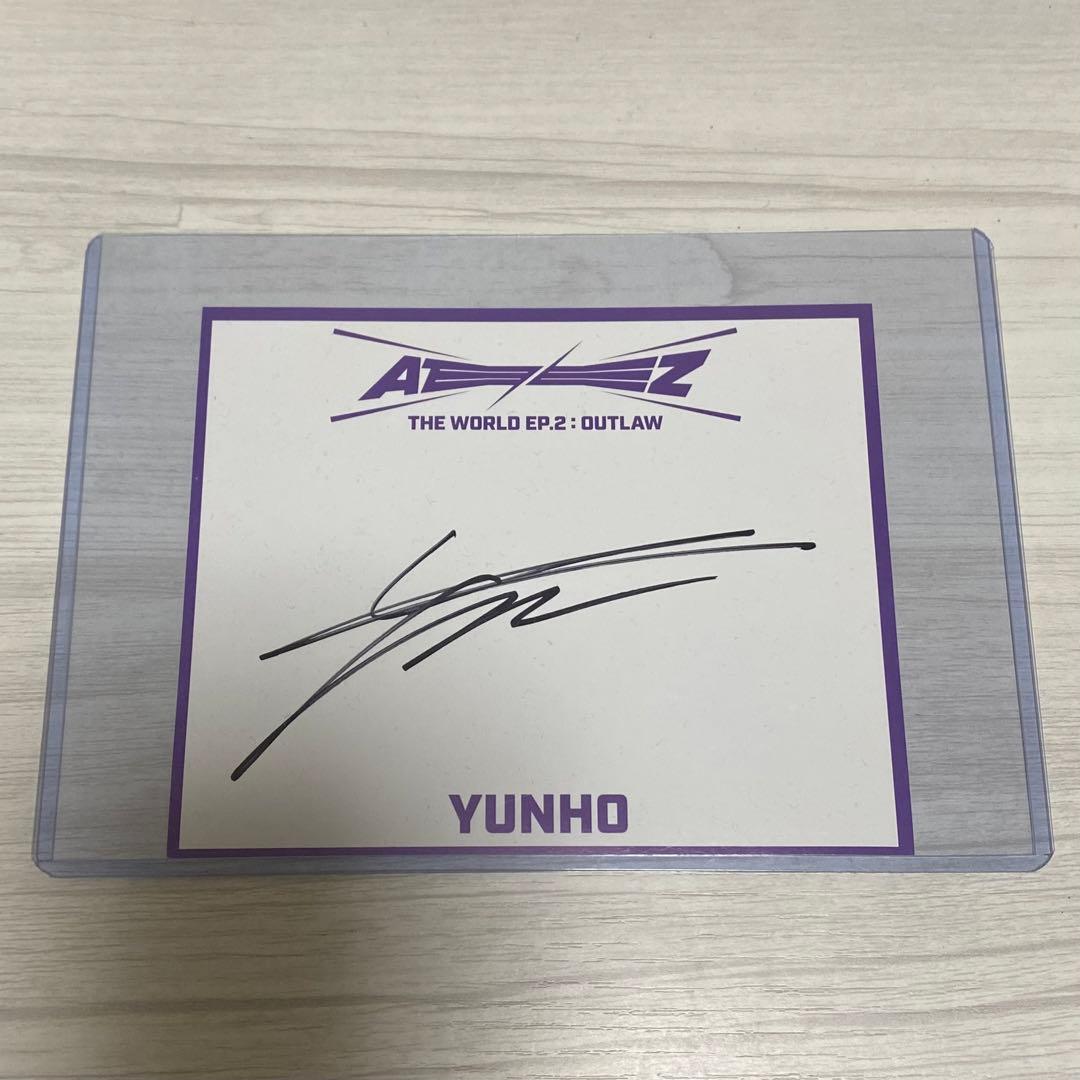 ateez ユノ サイン - メルカリ