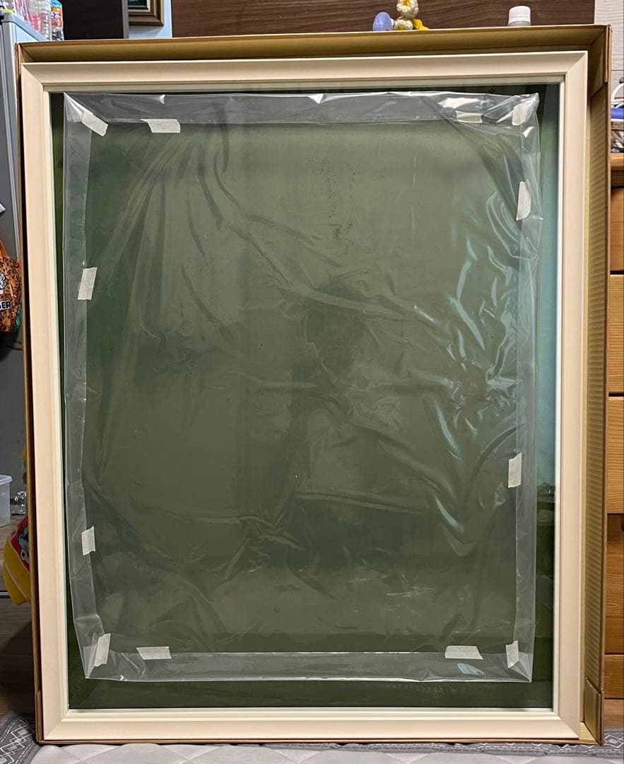 【送料込】F30号油彩額縁 乳白 角箱 乳白 F30号 油彩額縁【大型商品※送料別途お見積り】 - 額縁