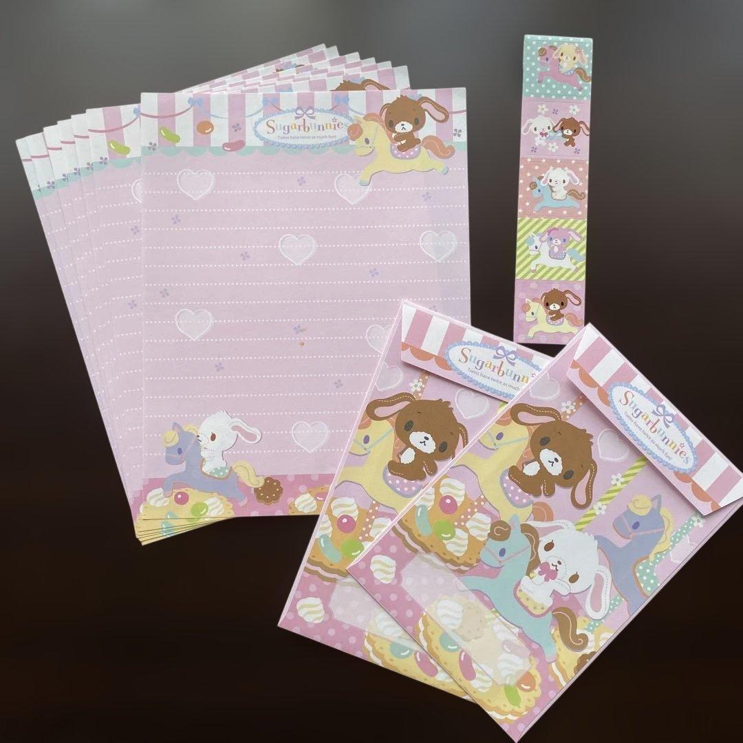 ハローキティ マイメロディ シュガーバニーズ メモ・レターセット