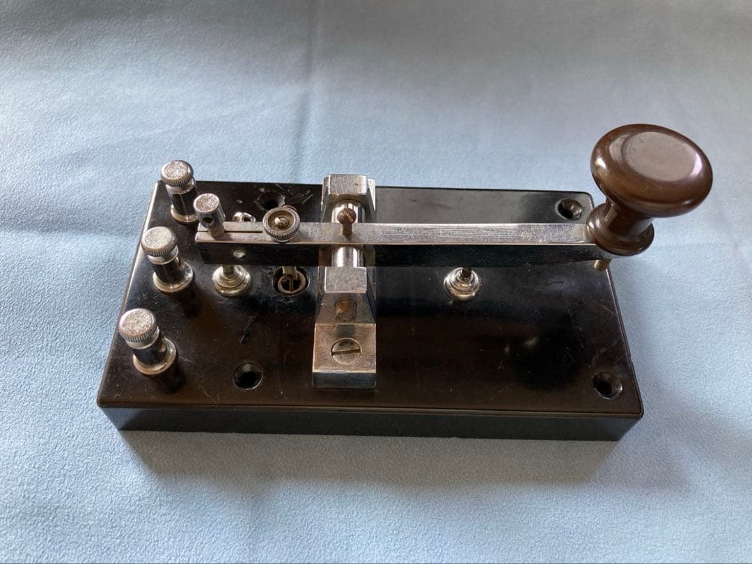 激レア 骨董品】手動電鍵ニ型 モールス信号器（旧陸海空共通仕様