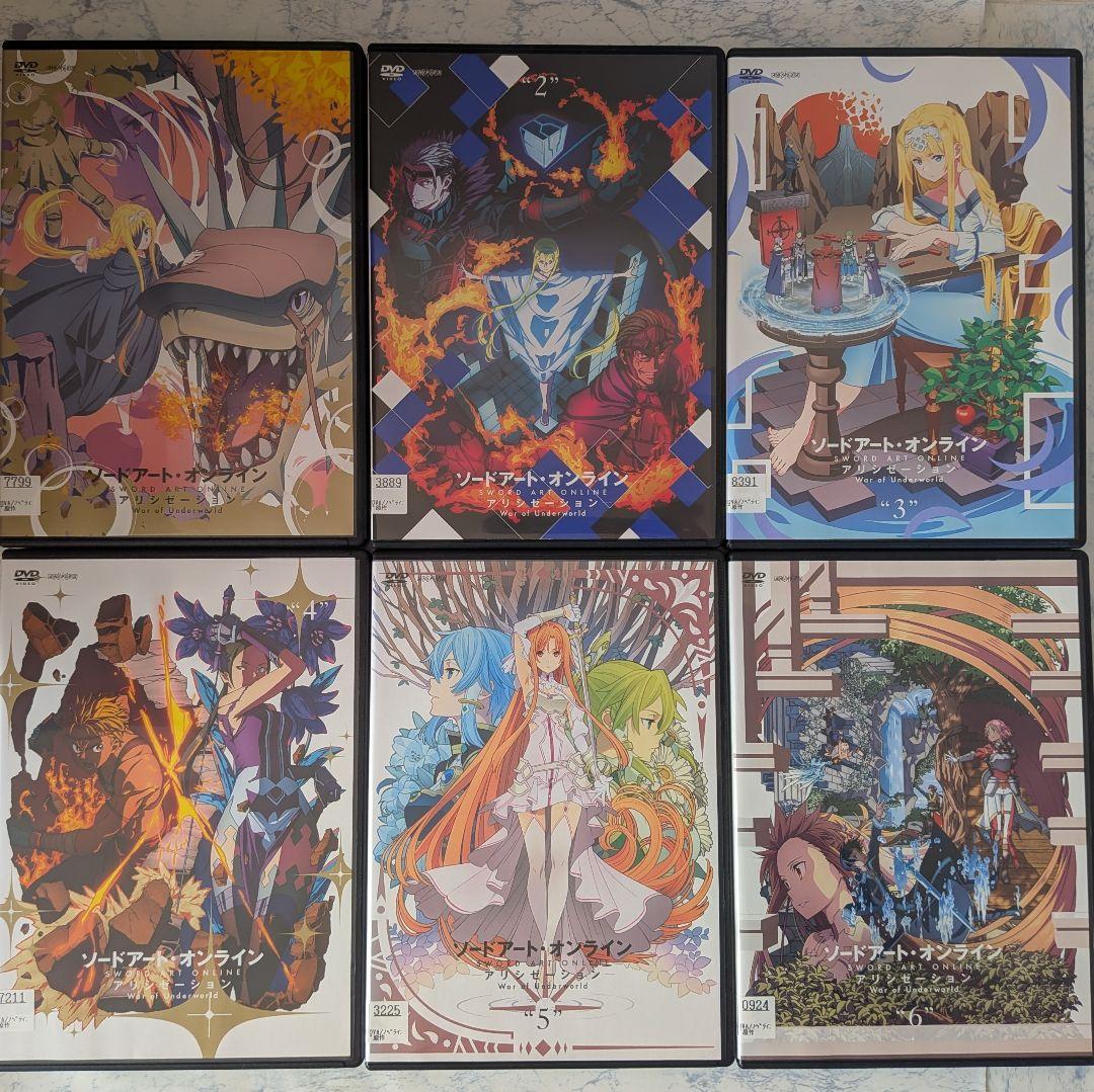 DVD SAO 1、2、3、4期、Ex、劇場版、ガンゲイル 1、2期 全50巻 - メルカリ