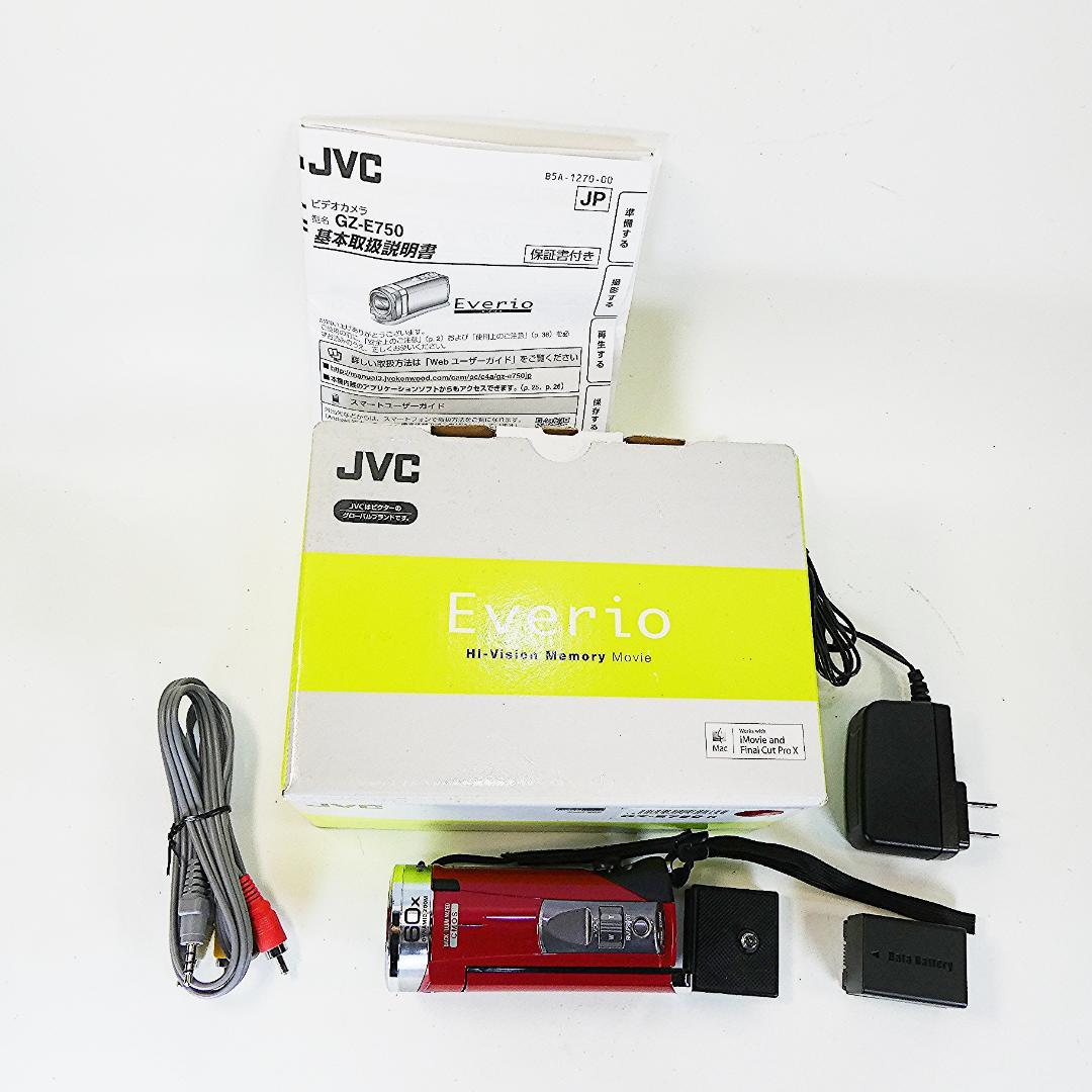 動作良好 JVC Everio GZ-E750-R HDD/SD ビデオカメラ - メルカリ