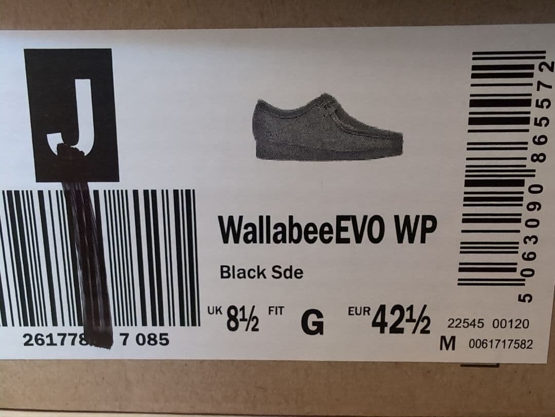 Clarks Wallabee EVO WP ブラック 26.5cm