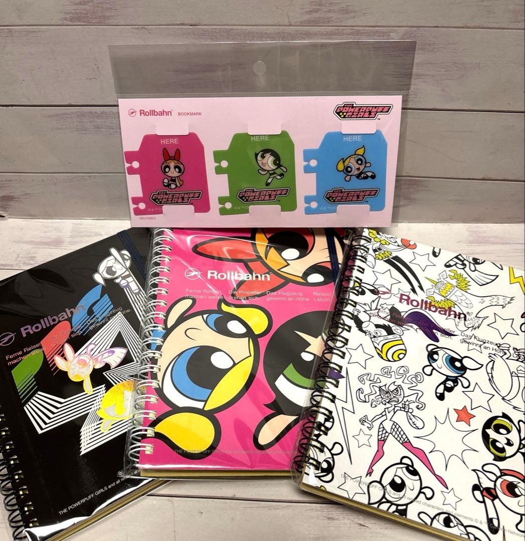 ロルバーン　パワーパフガールズ　メモL A B C ピンク　白　黒　ブックマーク ロルバーン パワーパフガールズ メモL A B C ピンク 白 黒