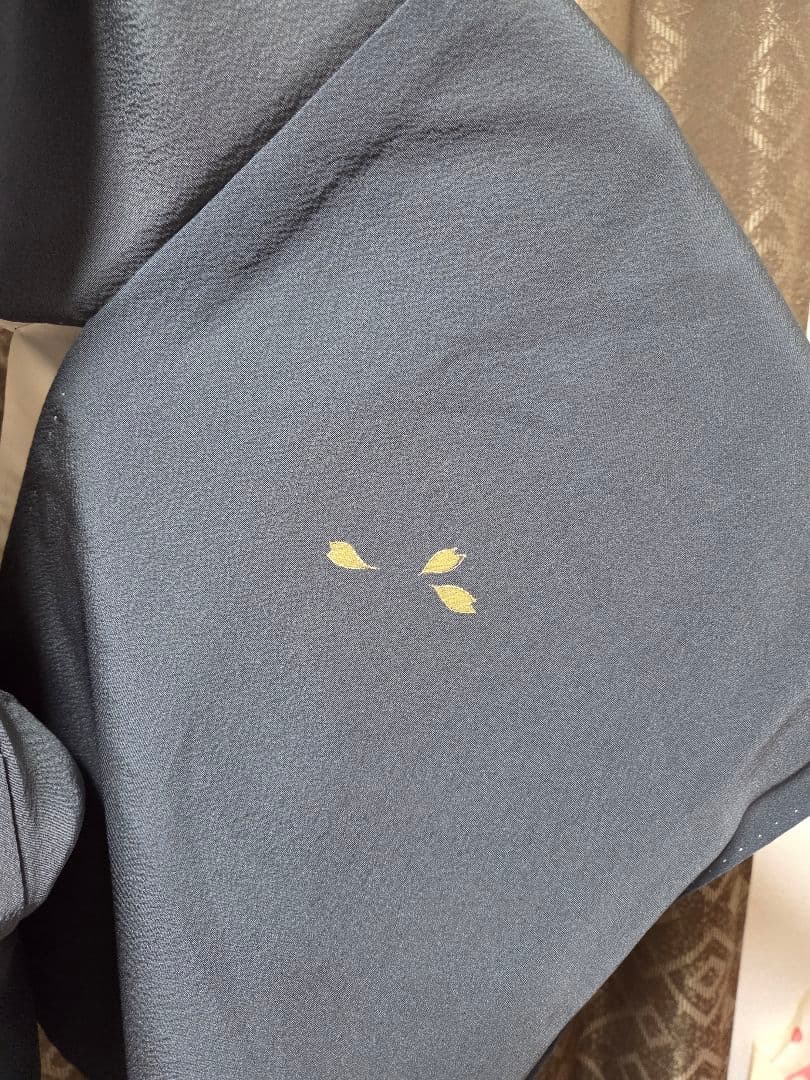 ジュサブロー グレー 桜 附下 164cm しつけ付き - メルカリ