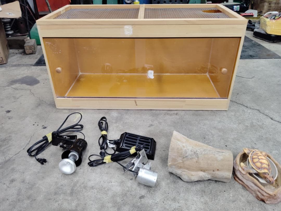 ト*ロ様 爬虫類、小動物用ケース＆ライト・ヒーターなど　900x45x46　コル Amazon | 爬虫類 シェルター 洞窟を避ける 両生類 隠れ家 じゅし 亀