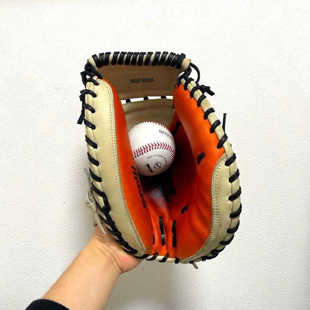 ミズノ ビクトリーステージ 型抜群 極美品 阿部慎之助 軟式