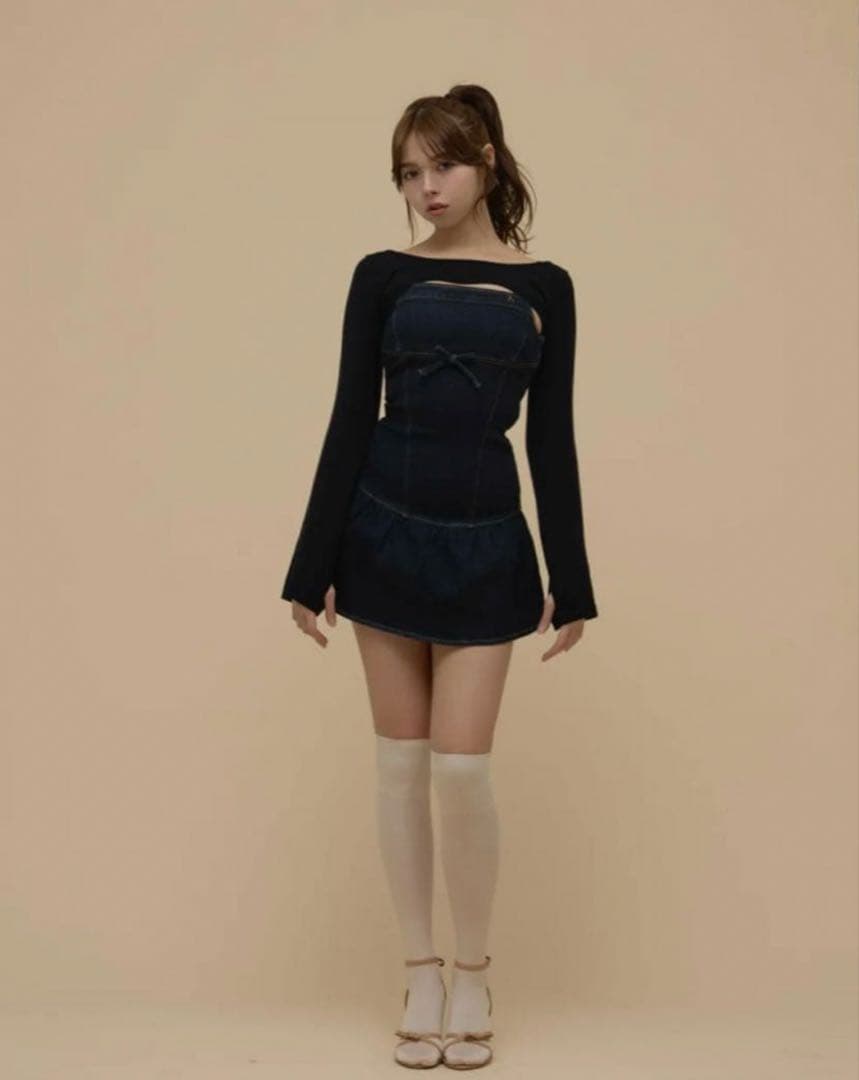 ANDMARY Bonnie denim mini dress - メルカリ