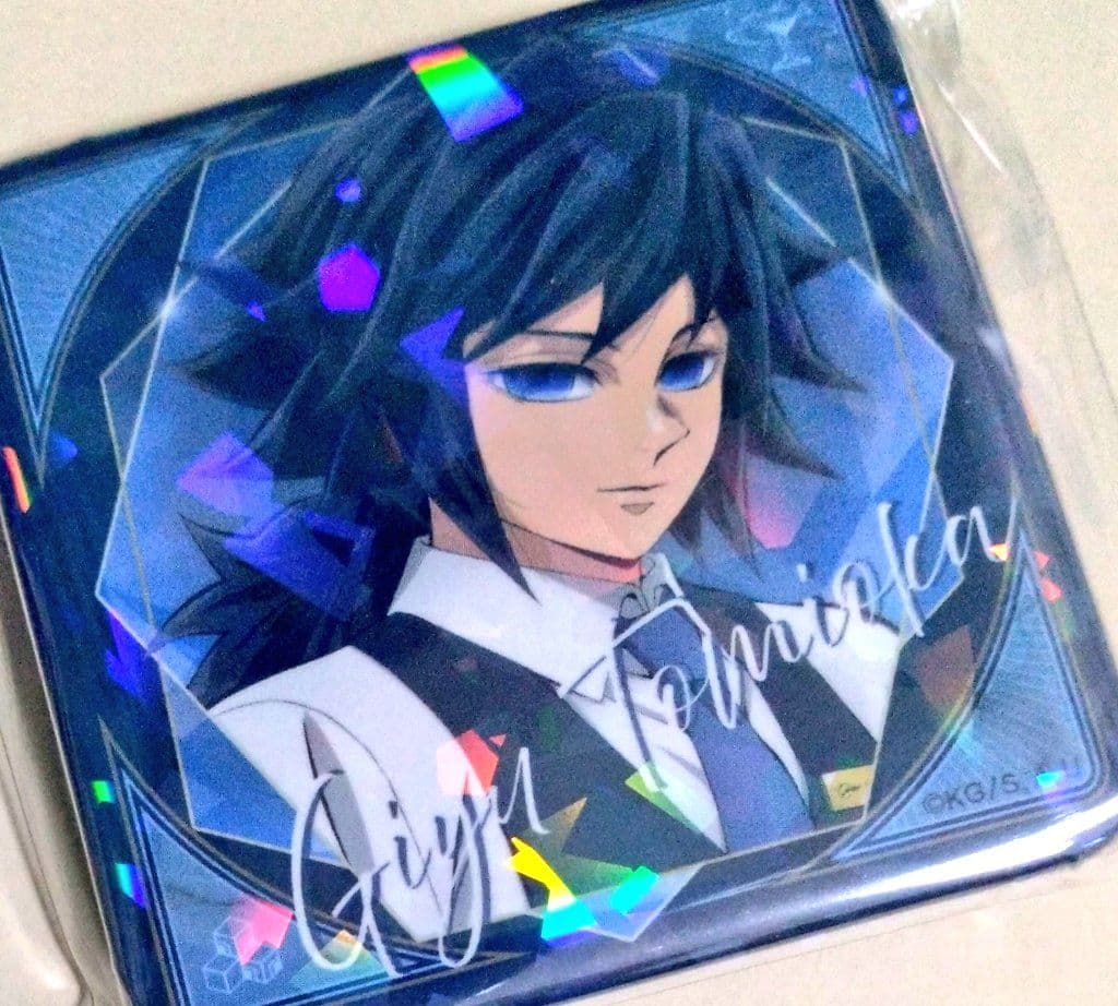 鬼滅の刃 ufotable モクテル バー 銀座 ロト グリッター缶バッジ 義勇