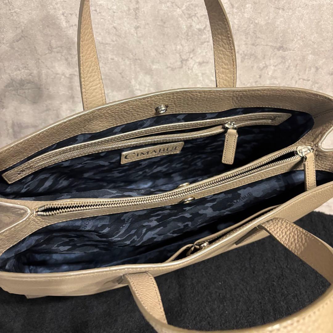 美品 CIMABUE チマブエ A4 ビジネスバッグ トートバッグ グレー - メルカリ