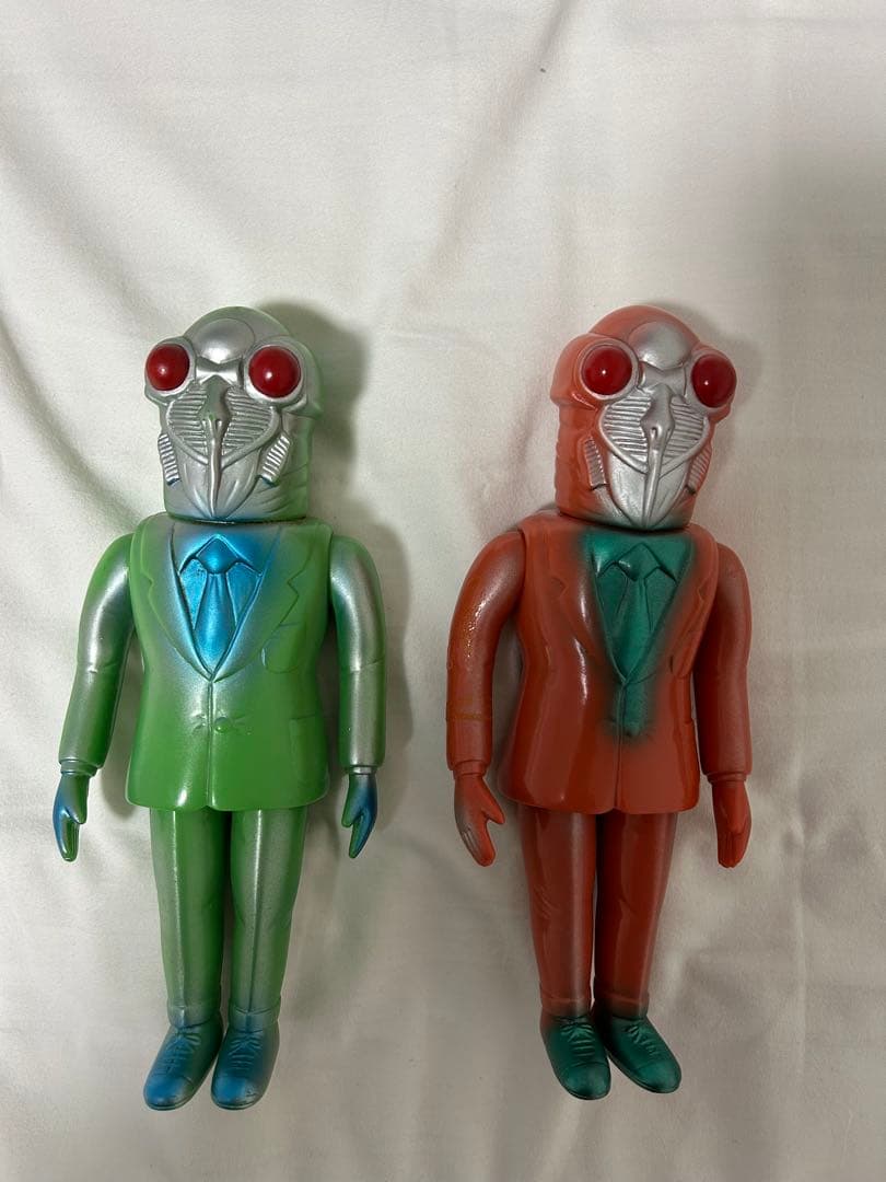 セミ人間 M1号 ウルトラQ ソフビ 2体セット Yahoo!オークション - M1号 セミ人間 ウルトラQソフビ スタンダード ウ