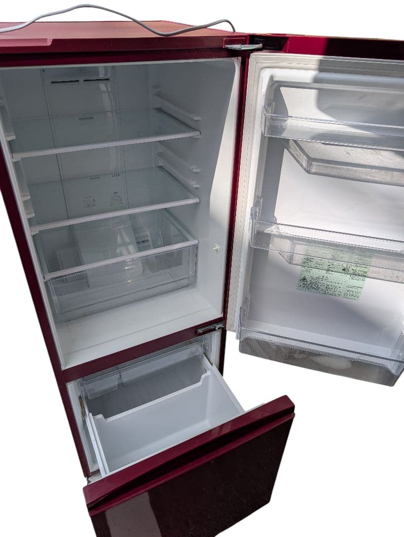 2019年製 アクア 冷蔵庫 184L AQR18H 赤 ルージュ 送料込 - メルカリ