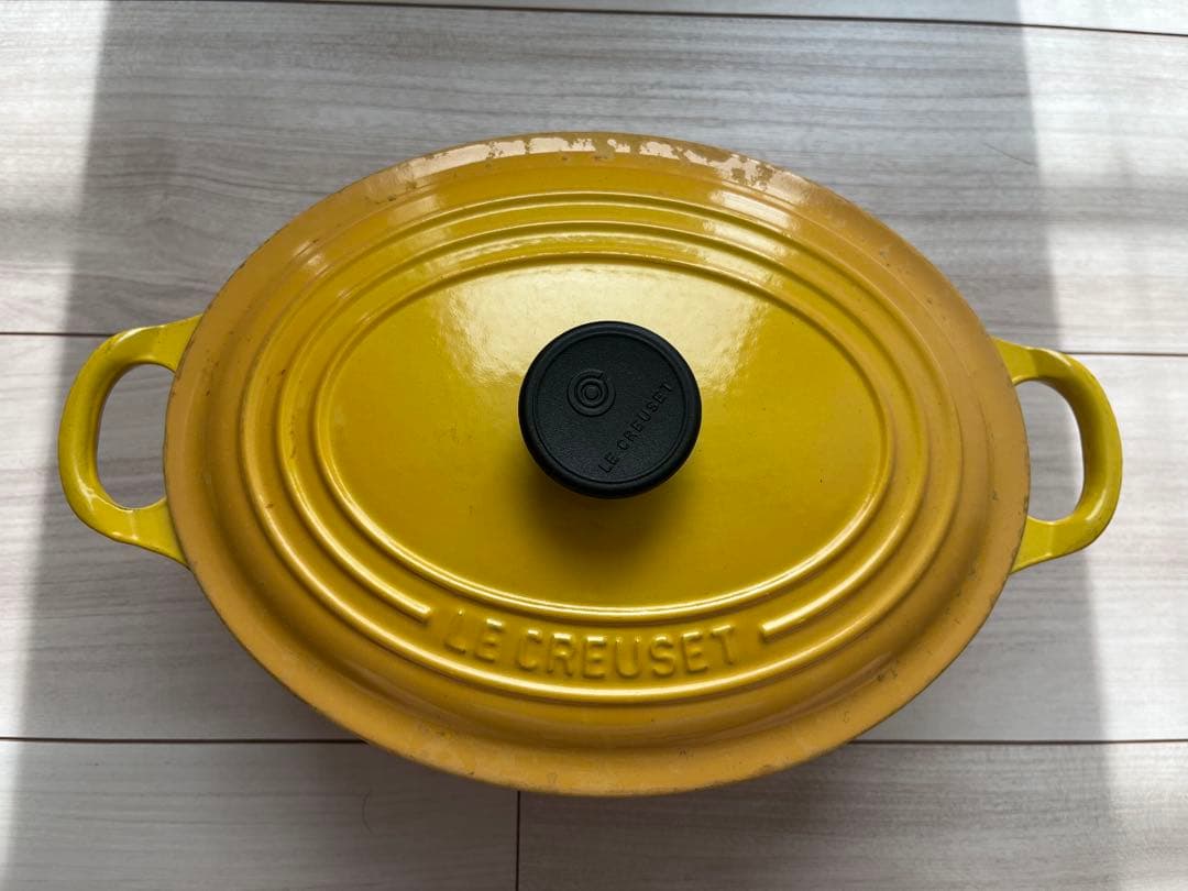 オブジェに LE CREUSET イエロー 両手鍋 23cm - メルカリ
