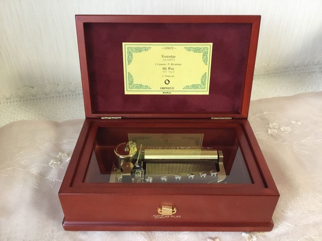 【御専用】永遠の名曲‼︎イエスタディ，マイウェイ　オルフェウス50弁 オルゴール オルゴール オルフェウス50弁 Yesterday & My Way / Music Box ORPHEUS
