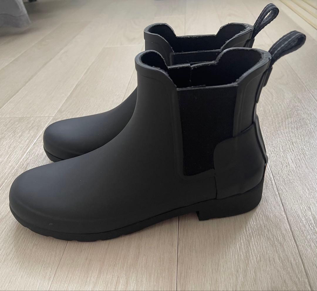 HUNTER レディースレインブーツ ブラック UK4（23〜23.5cm）