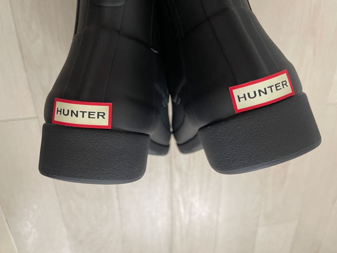 HUNTER レディースレインブーツ ブラック UK4（23〜23.5cm）